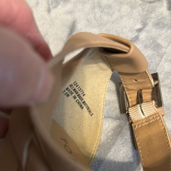 Torrid Nude Ankle Wrap Heels.   Wide Width - Picture 9 of 9